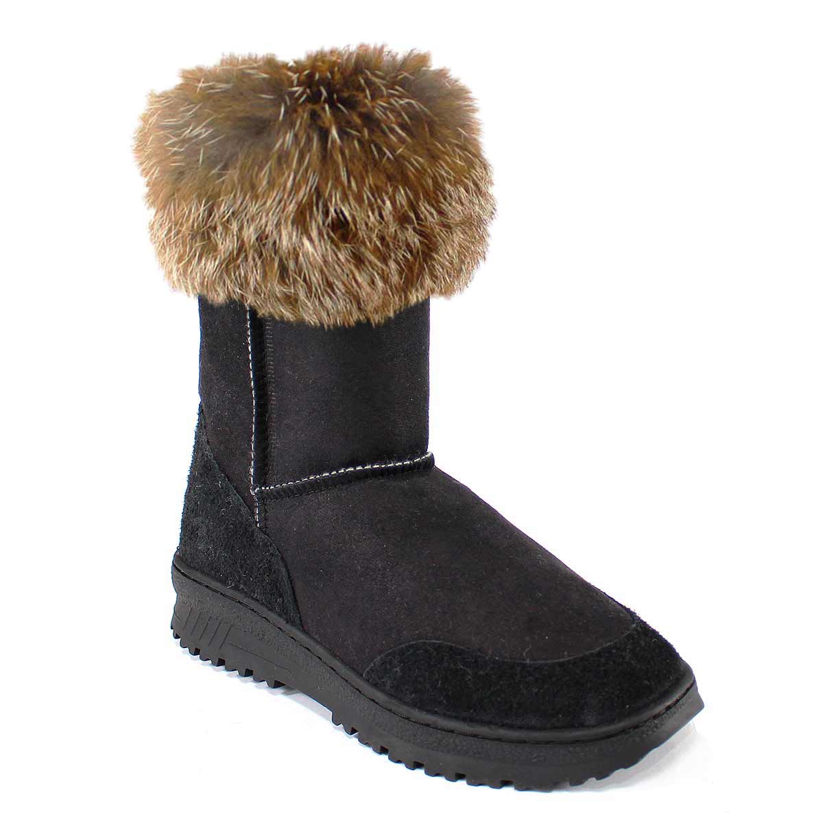 Bondi 3/4 Fox Black/Red - Sheepskinsdownunder
