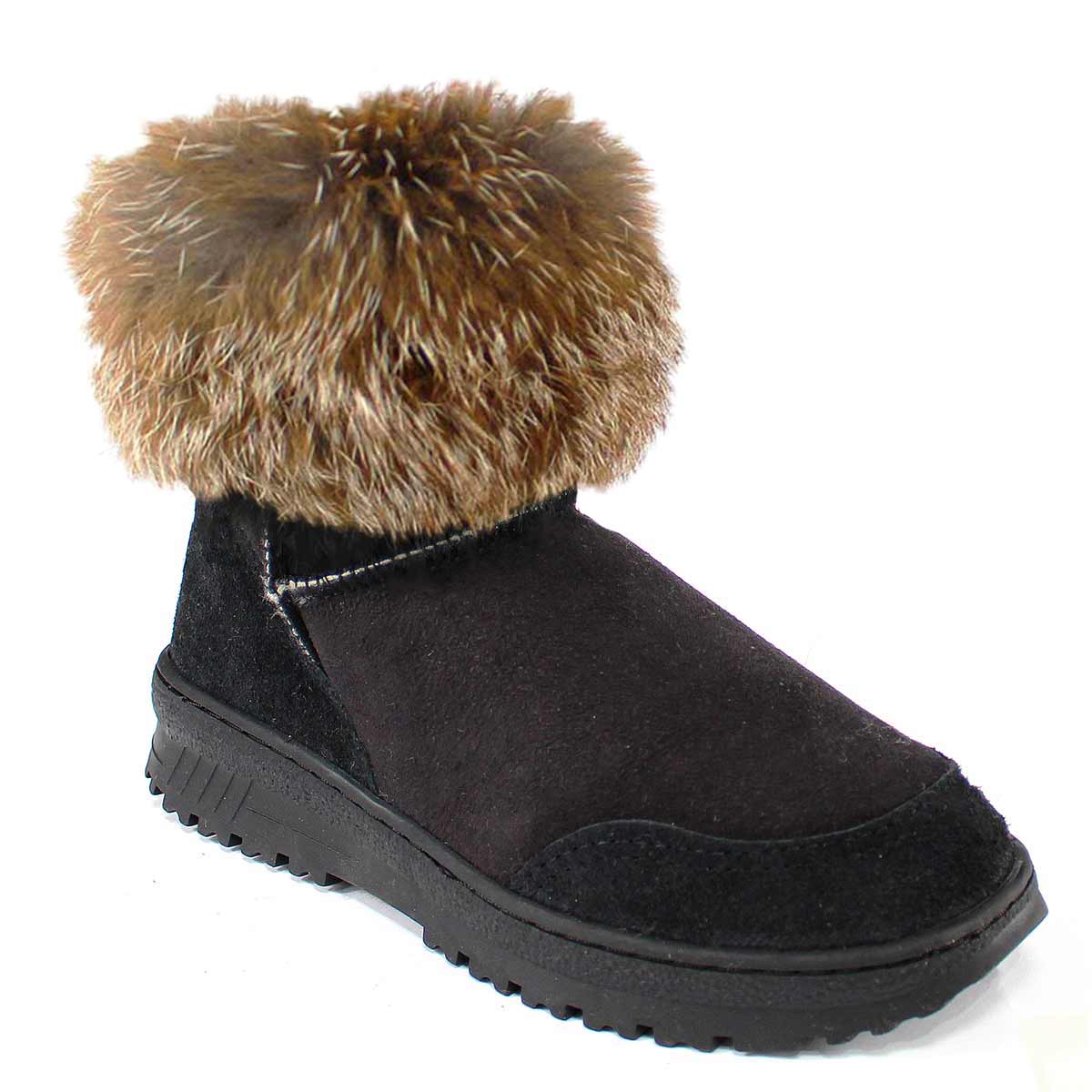 Bondi Mini Fox Black - Sheepskinsdownunder